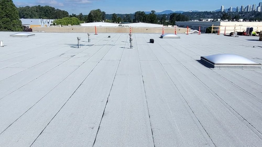 Soprema torch-on roof, Big Bend, Burnaby