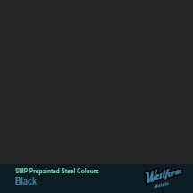 Black Westform Metals standard colours colour sample